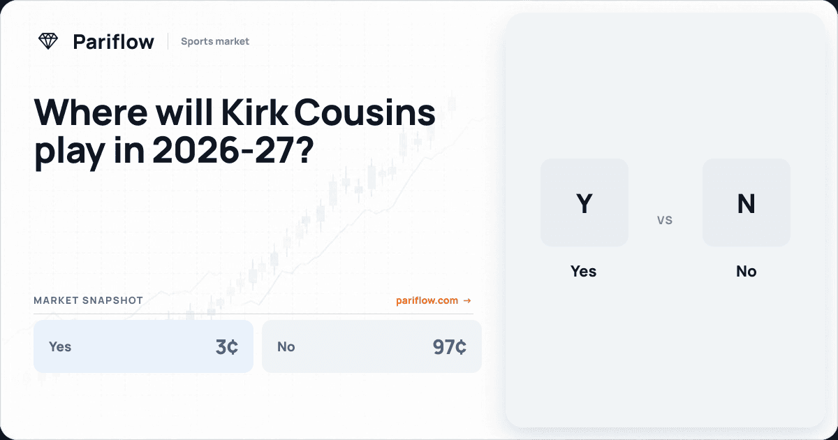 Where will Kirk Cousins play in 2026-27?