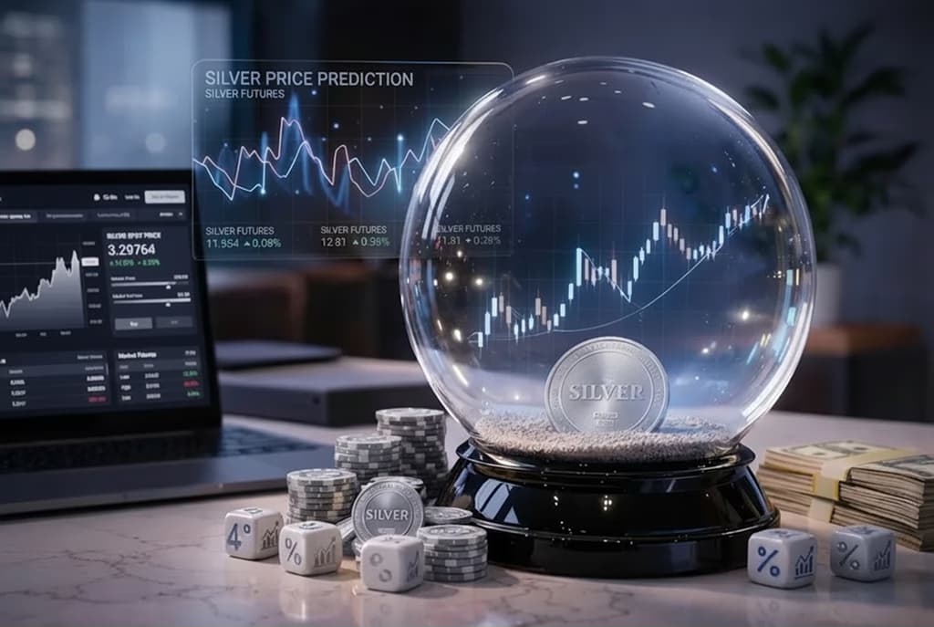 Silver price prediction chart and analysis 2026