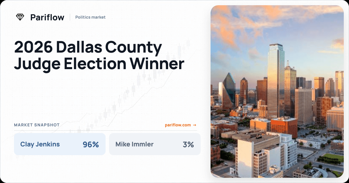 2026 Dallas County Judge Election Winner