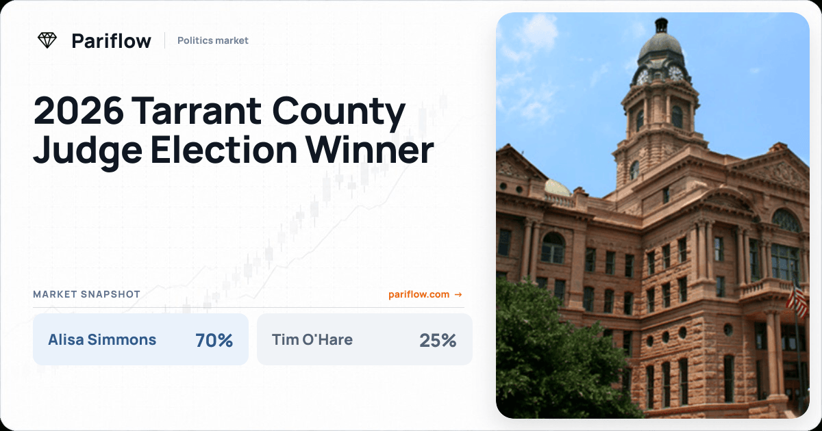 2026 Tarrant County Judge Election Winner