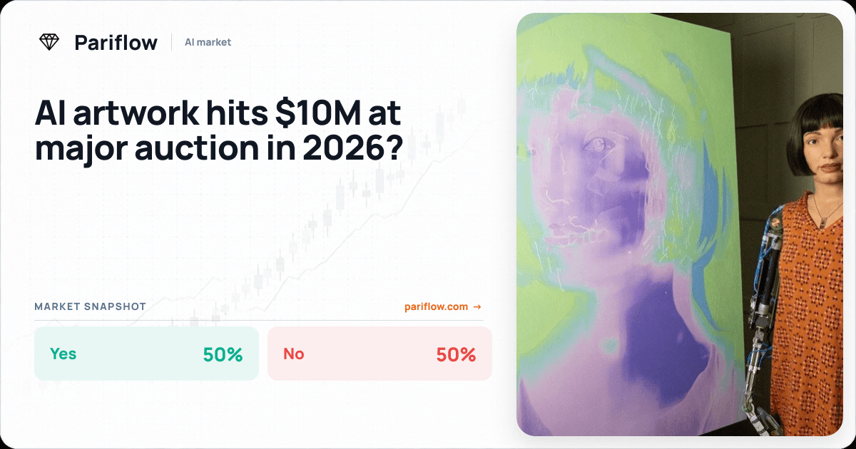 AI artwork hits $10M at major auction in 2026?