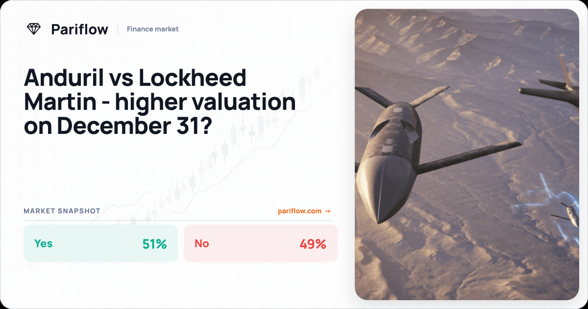 Anduril vs Lockheed Martin - higher valuation on December 31?