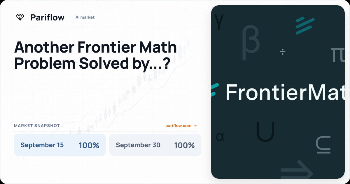 Another Frontier Math Problem Solved by...?