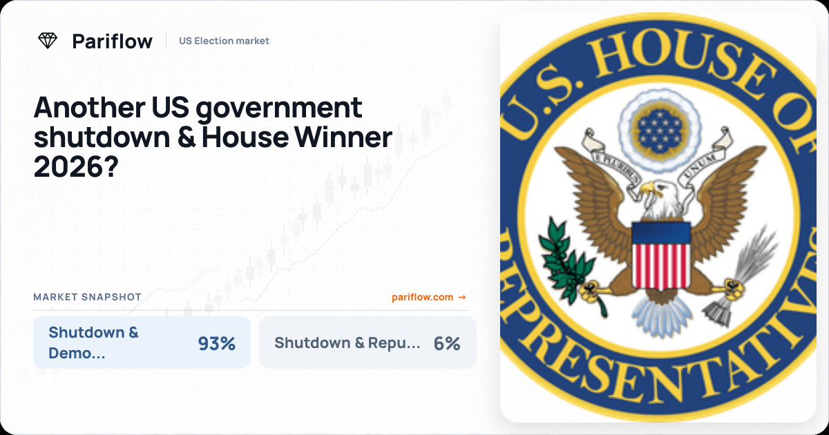 Another US government shutdown & House Winner 2026?