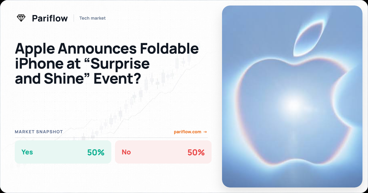 Apple Announces Foldable iPhone at “Surprise and Shine” Event?