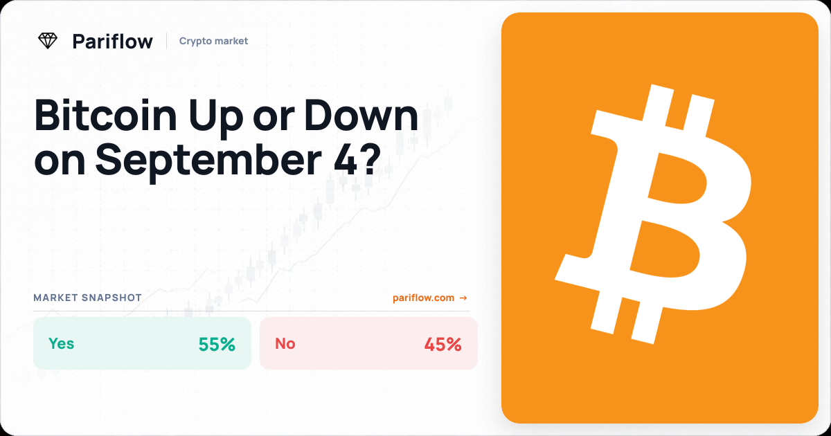 Bitcoin Up or Down on September 4?