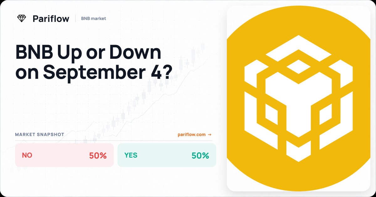 BNB Up or Down on September 4?