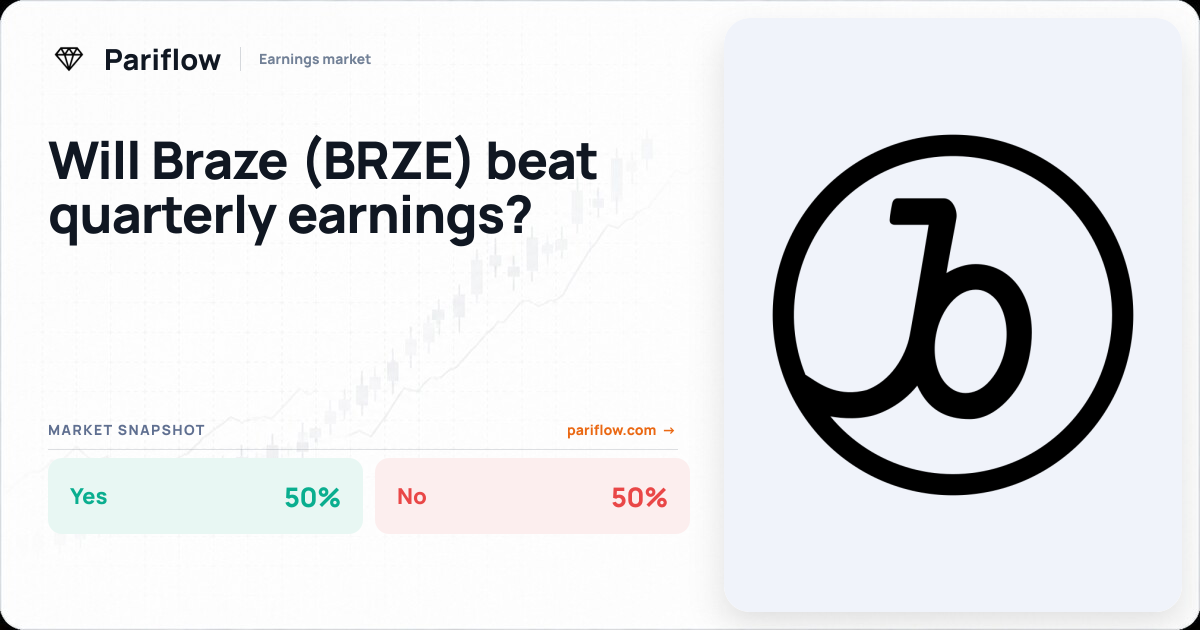 Will Braze (BRZE) beat quarterly earnings?