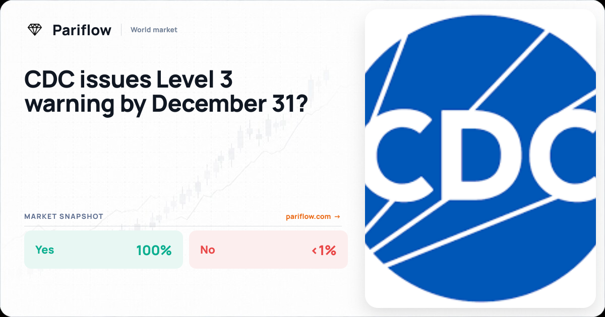 CDC issues Level 3 warning by December 31?