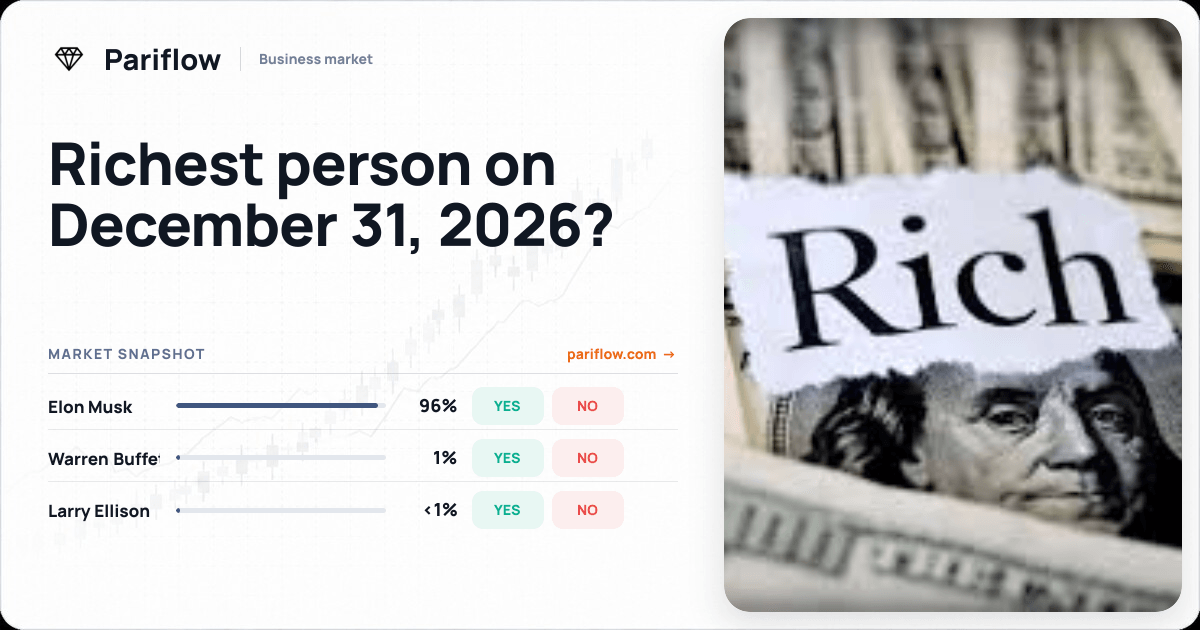 Richest person on December 31, 2026?