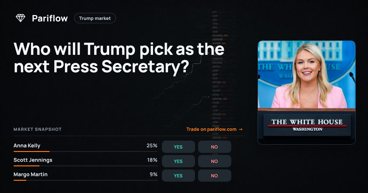 Who will Trump pick as the next Press Secretary?